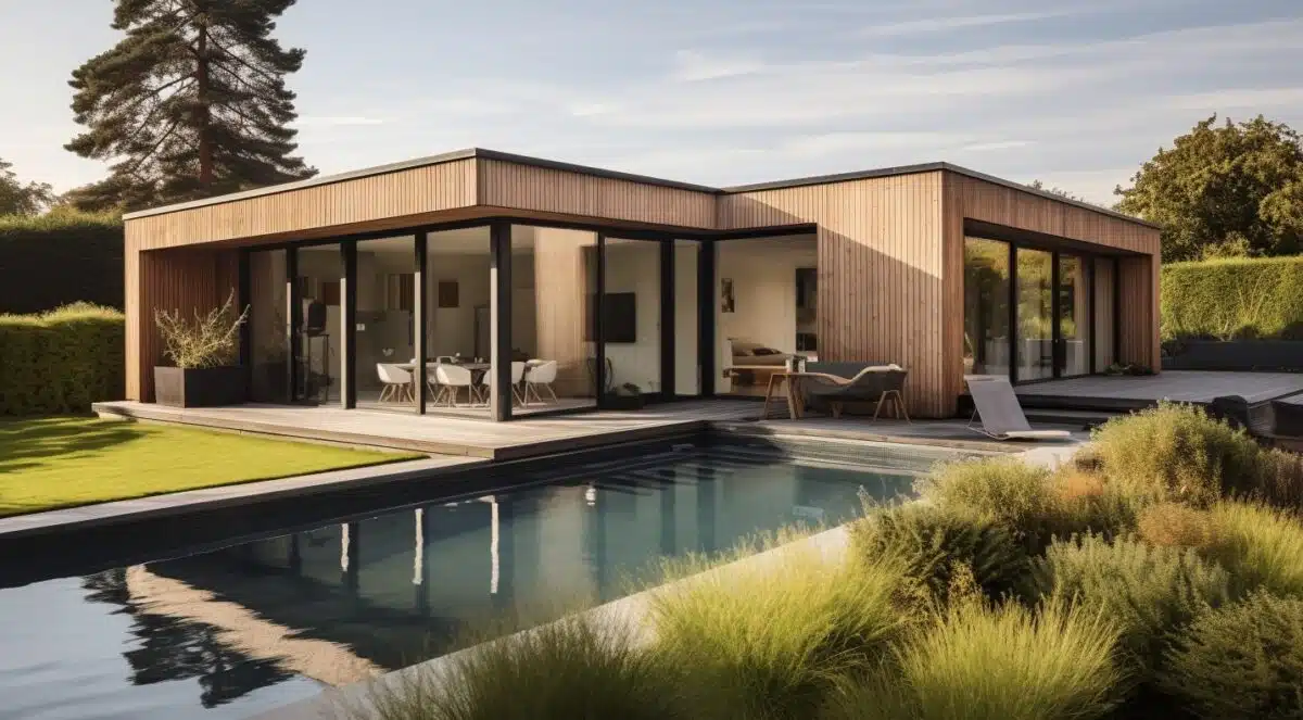 Maisonn en l avec piscine